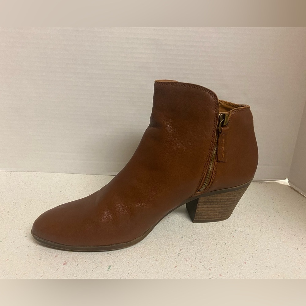 Frye Judith Double Zip Leather Ankle Boot Size 10 - Picture 6 of 12